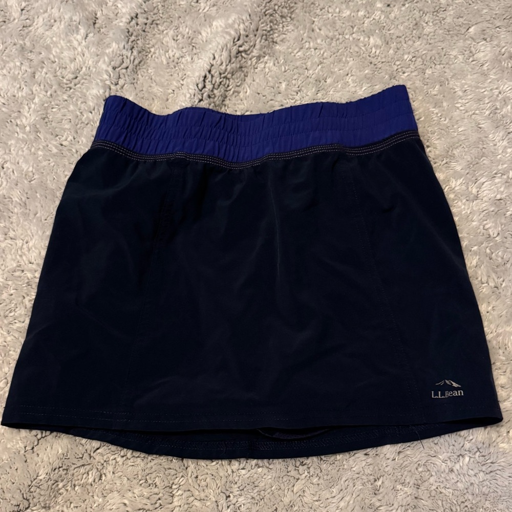 L.L. Bean Kids Skort in Navy and Blue